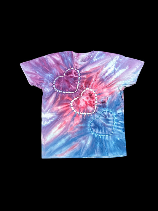 - Triple Heart Tie Dye Shirt