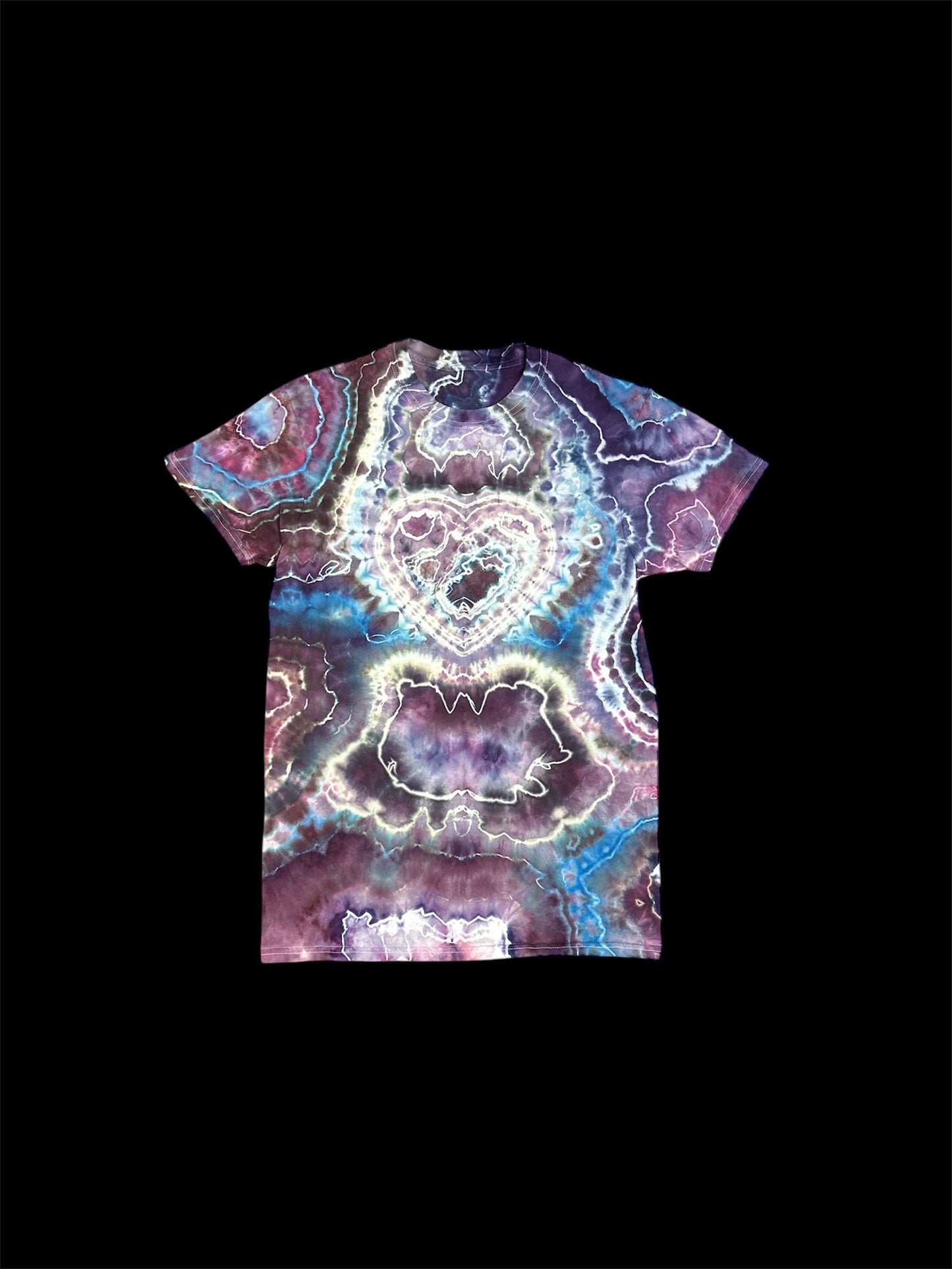 - Medium Heart Geode Tie Dye Shirt