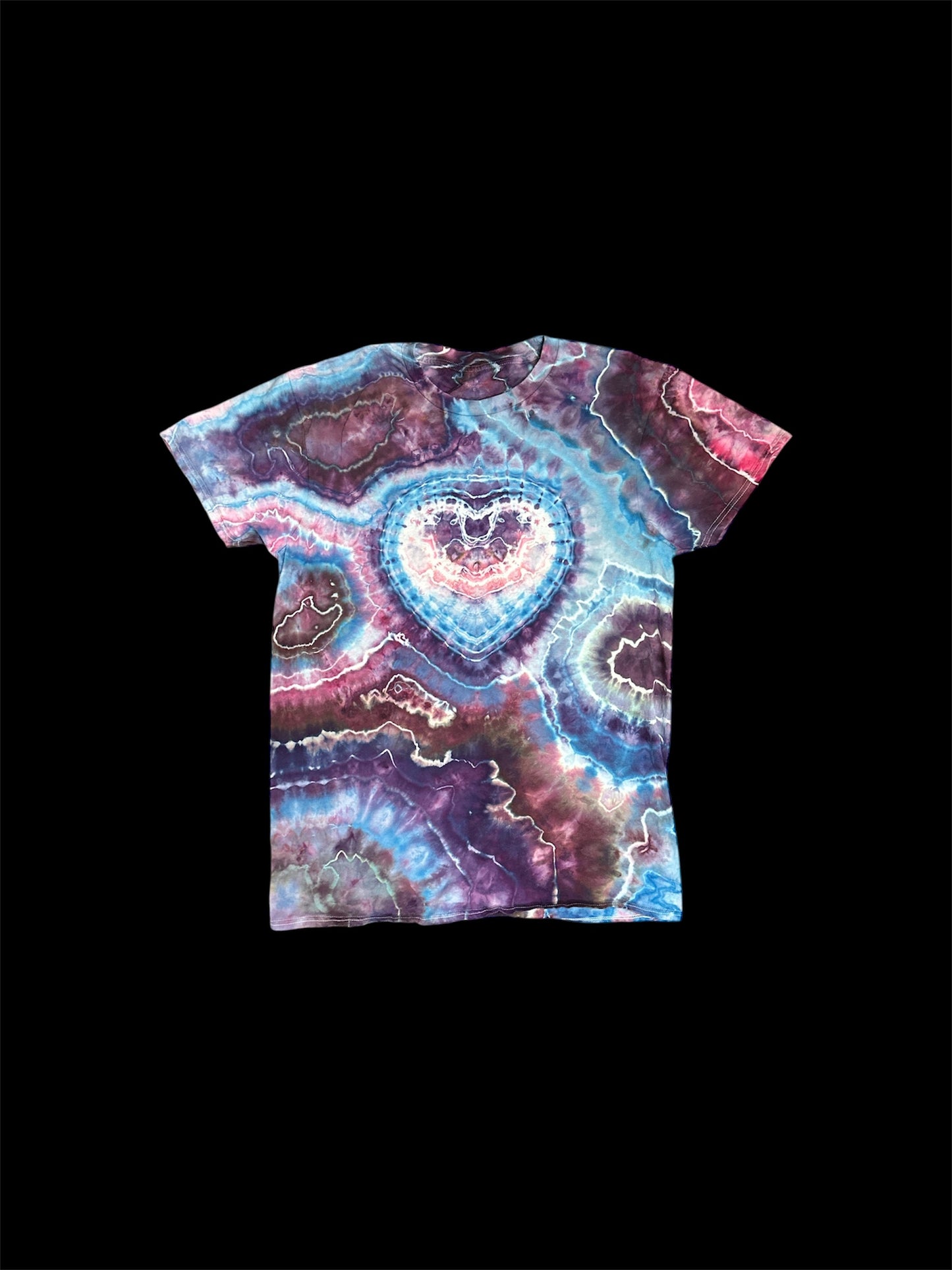 - Large Heart Geode Tie Dye Shirt