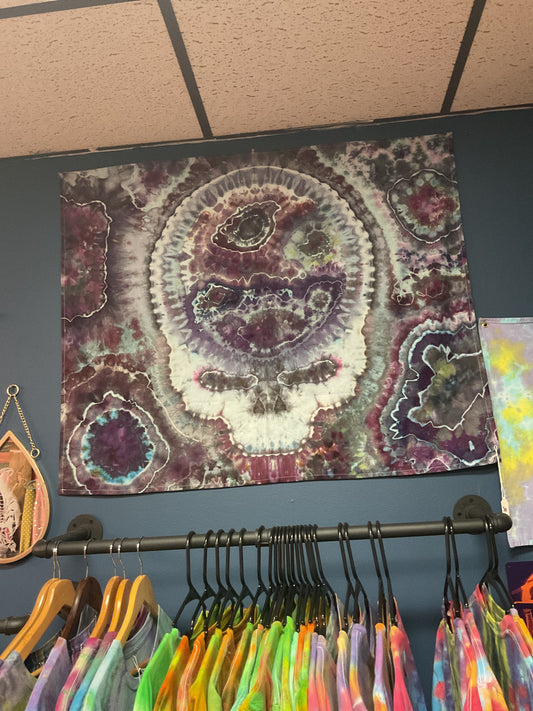 - 38x33 Purple Geode Stealie Tapestry